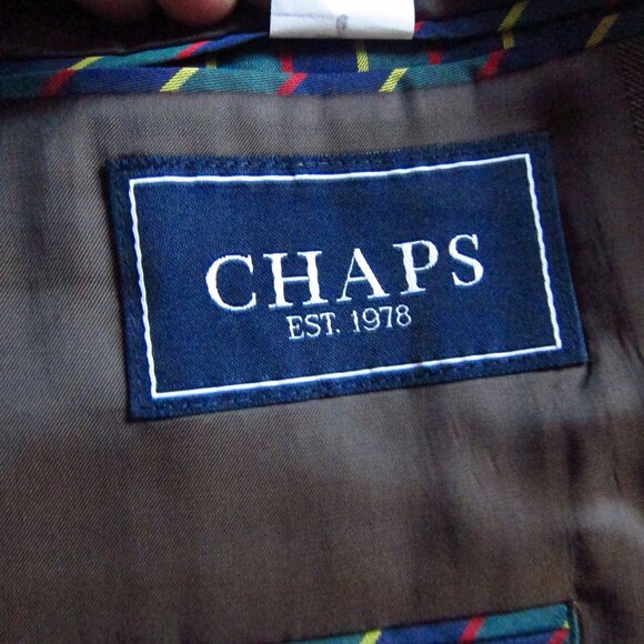 NWT- Mens CHAPS Ralph Lauren Brown Suit Size 42R & Pants 32 X 32- 100% Wool - Picture 8 of 16